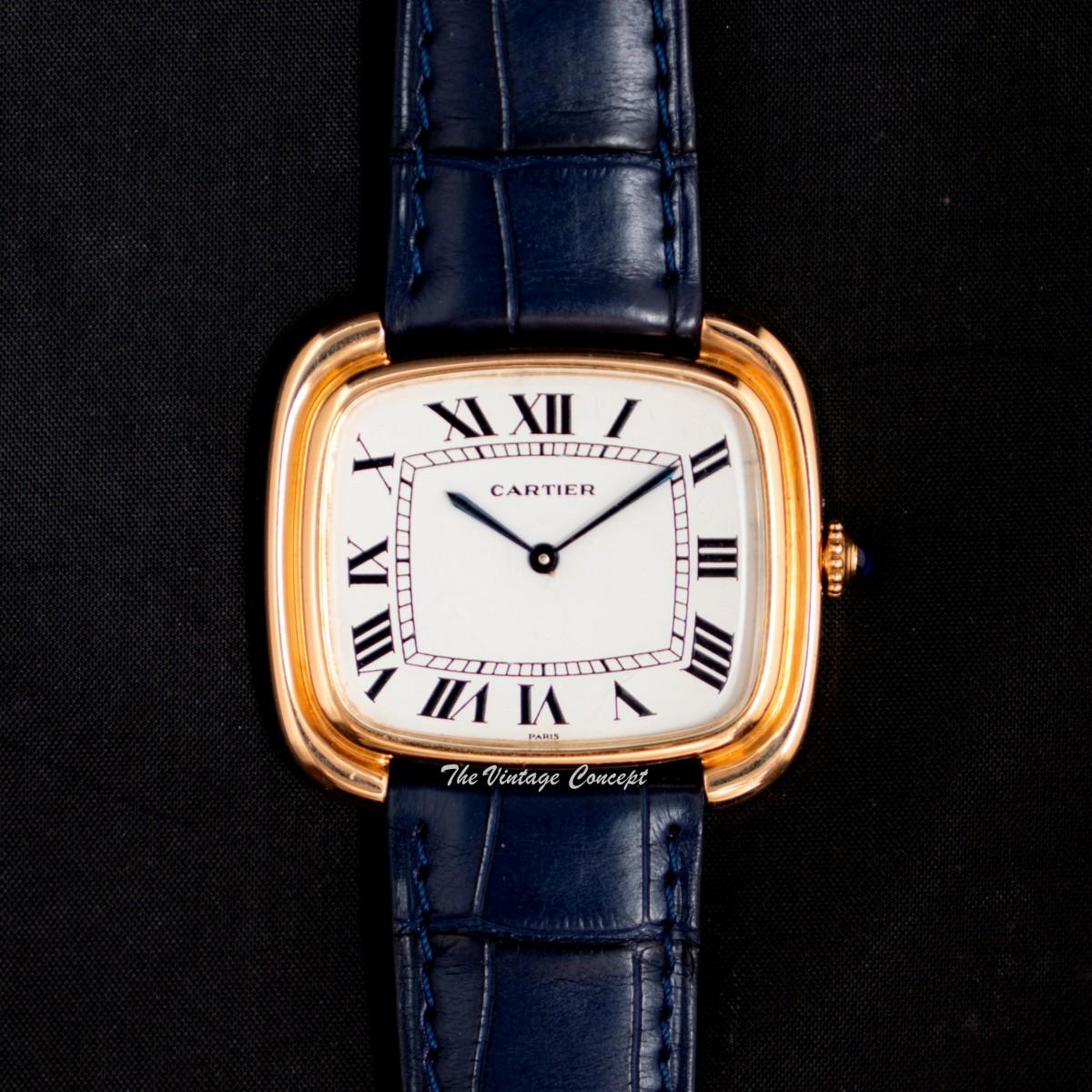 Rare Cartier 18K Yellow Gold Gondole Jumbo Horizontal Paris Dial 9705 (SOLD)