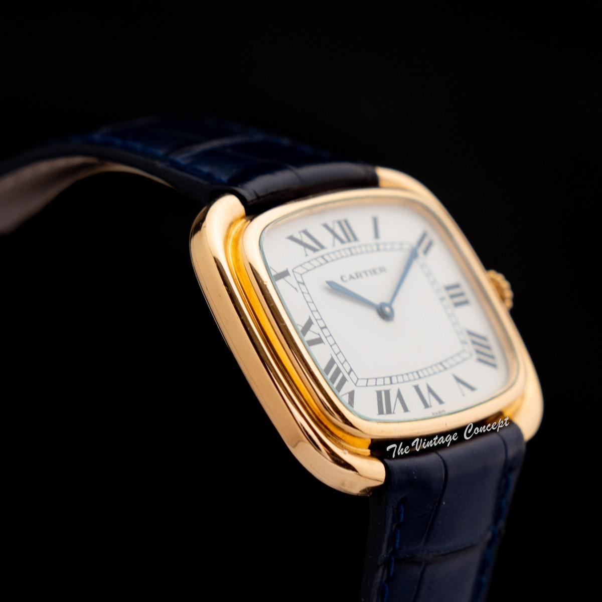 Rare Cartier 18K Yellow Gold Gondole Jumbo Horizontal Paris Dial 9705 (SOLD)