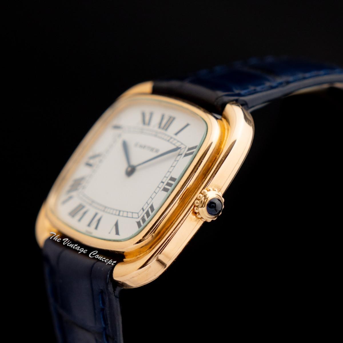 Rare Cartier 18K Yellow Gold Gondole Jumbo Horizontal Paris Dial 9705 (SOLD)