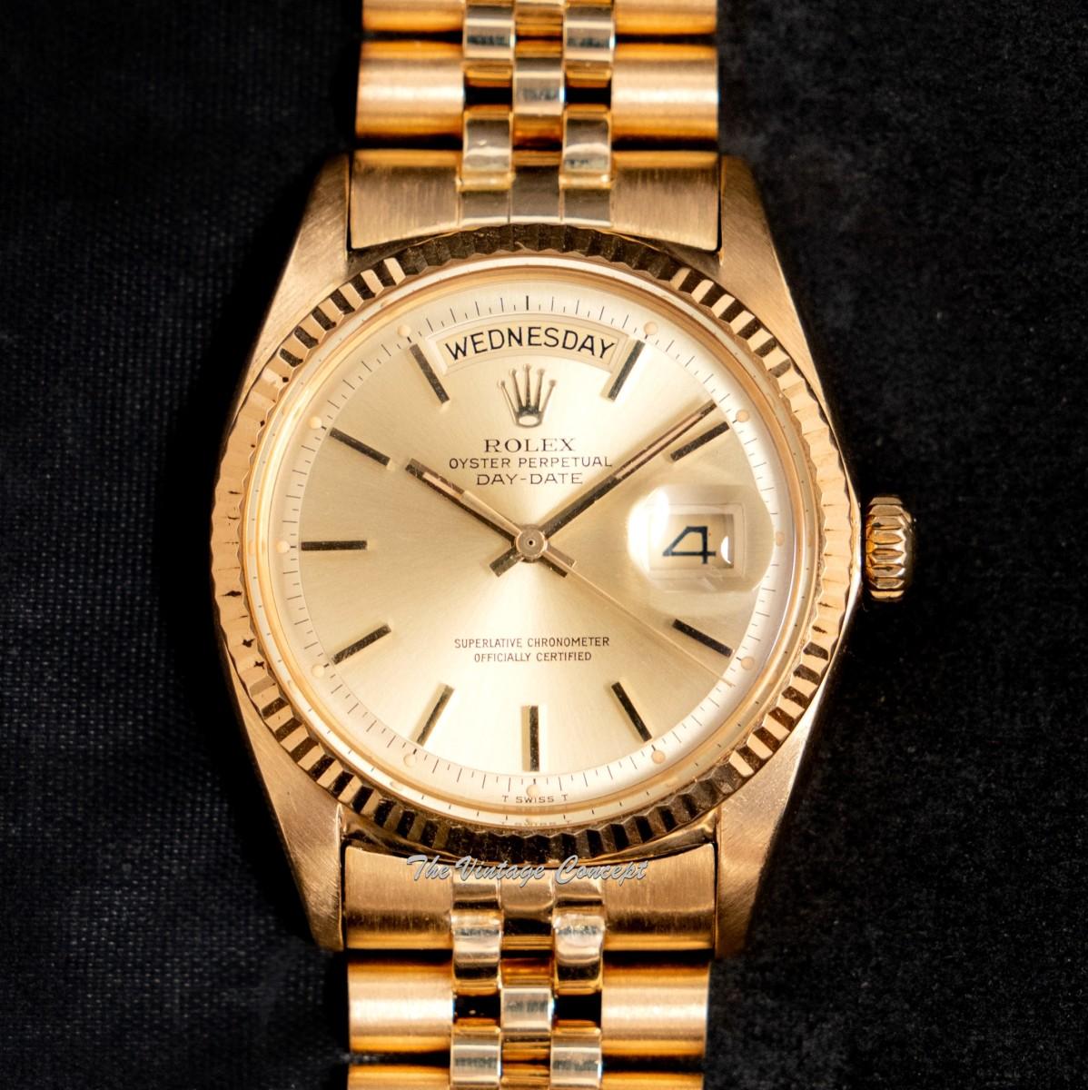 Rolex Day-Date 18K Yellow Gold Gold Dial 1803 w/ Jubilee Bracelet (SOLD)