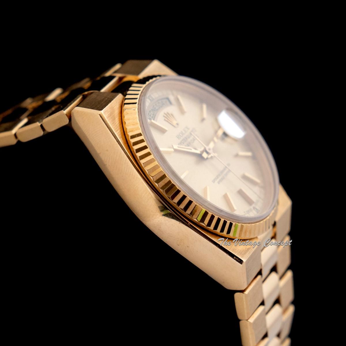 Rolex Day-Date 18K YG Yellow Gold Oysterquartz Gold Dial 19018 (SOLD)