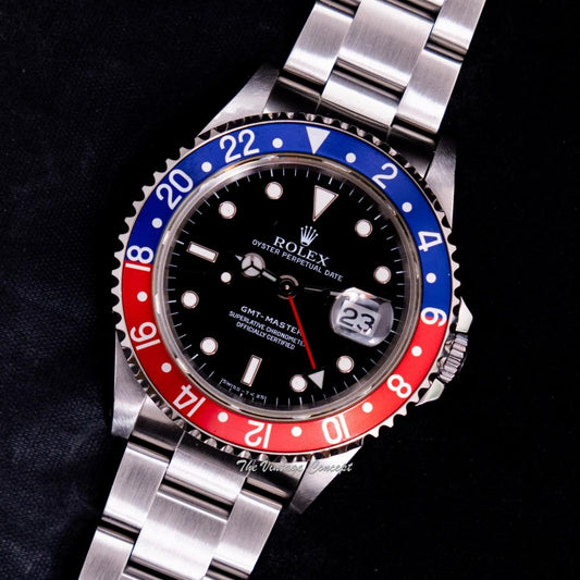 Rolex Steel GMT-Master Pepsi 16700 w/ Original Paper & Tags (SOLD)