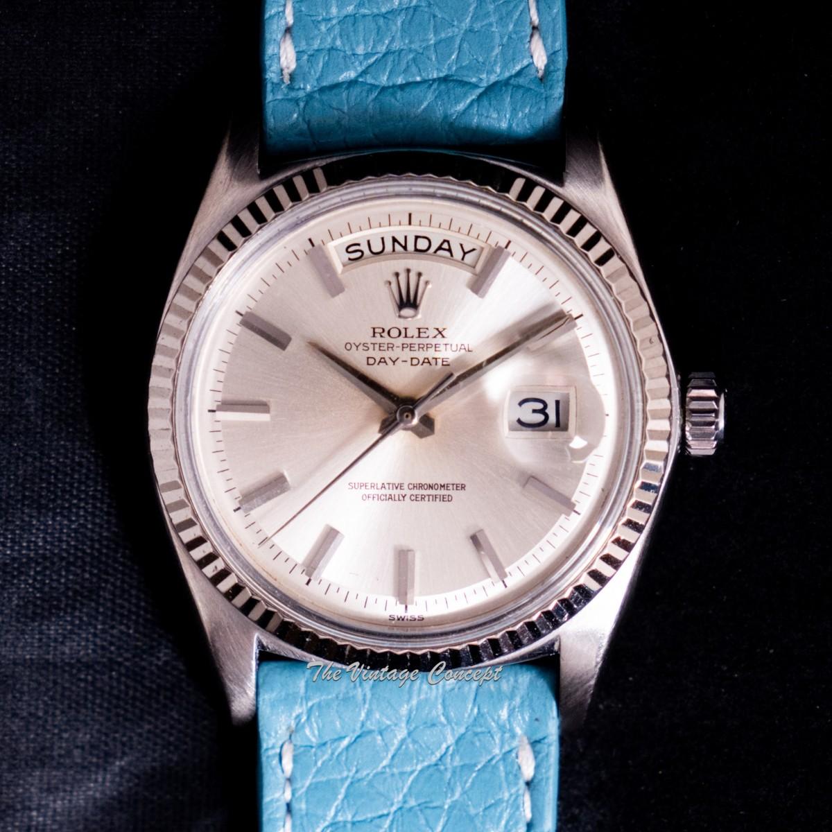 Rolex Day-Date 18K White Gold Silver Dial 1803  (SOLD)