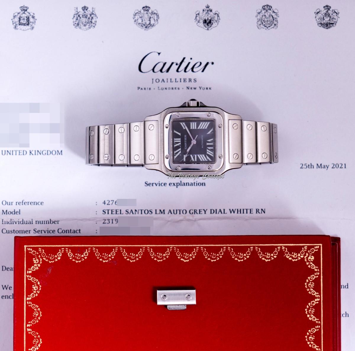 Cartier Santos Galbée 2319 Grey Dial Limited Edition Automatic w/ Service Paper  (SOLD)