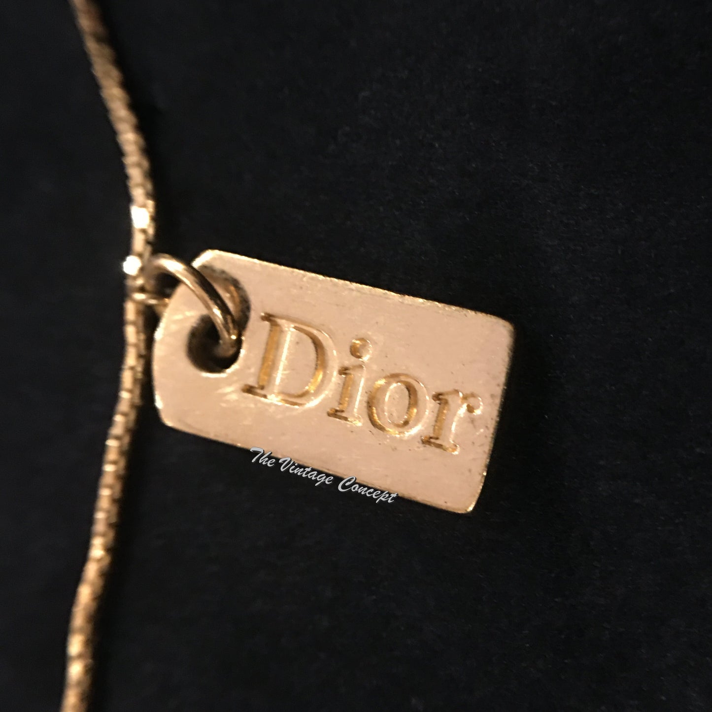 Dior Gold Tone Small Charms Short Necklace  (SOLD)