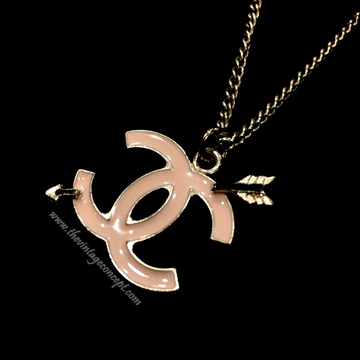 Chanel Pink Arrow Necklace (SOLD)