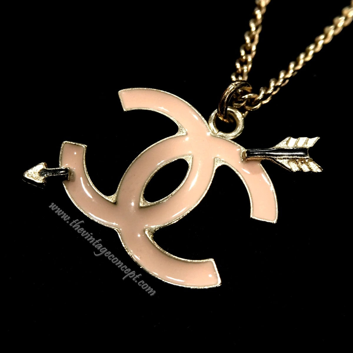 Chanel Pink Arrow Necklace (SOLD)