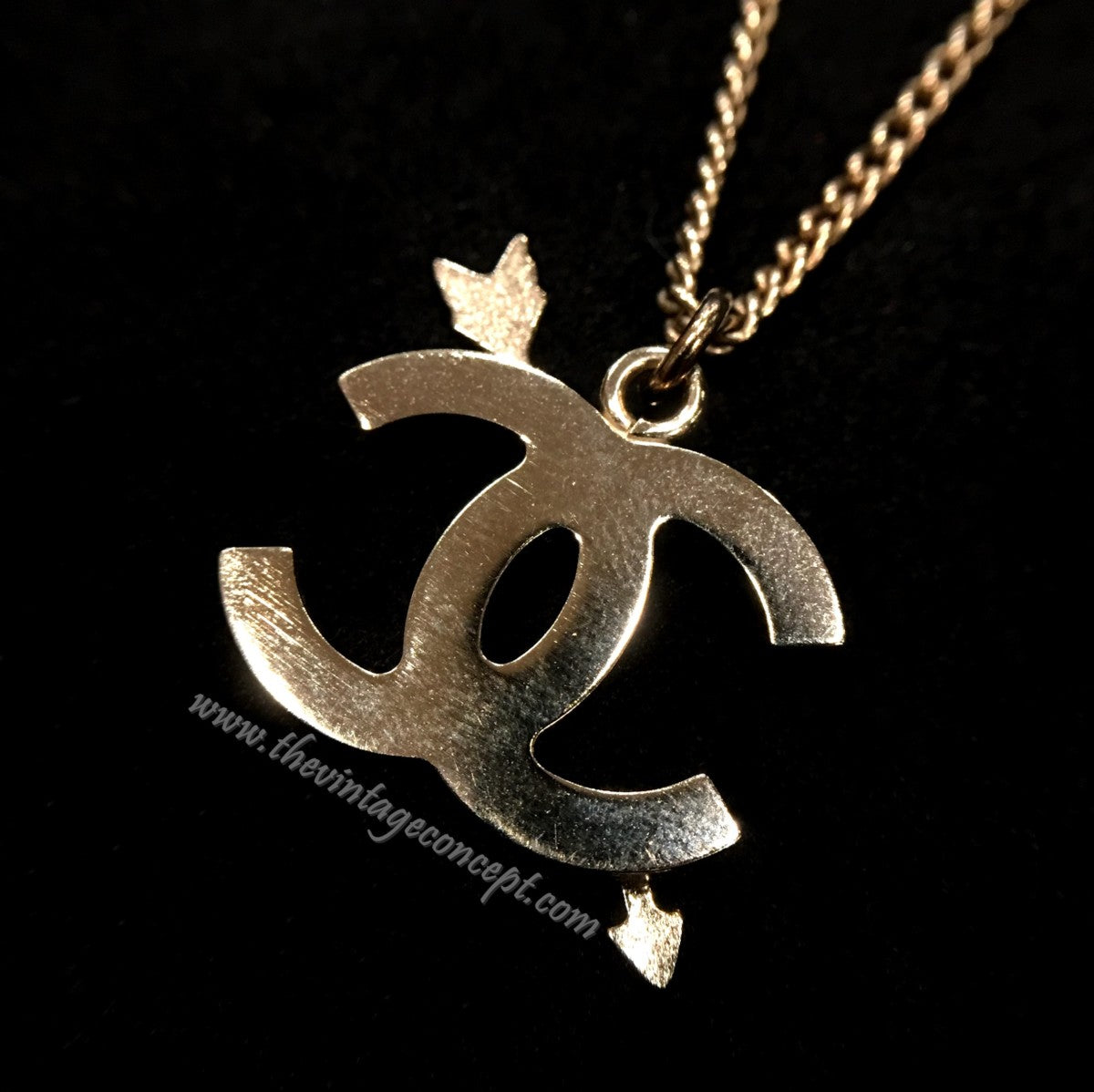 Chanel Pink Arrow Necklace (SOLD)