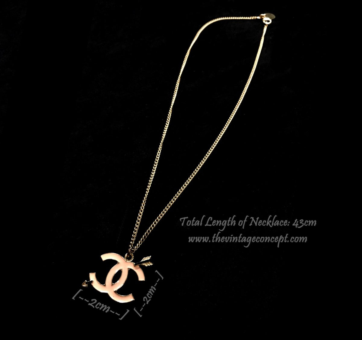 Chanel Pink Arrow Necklace (SOLD)