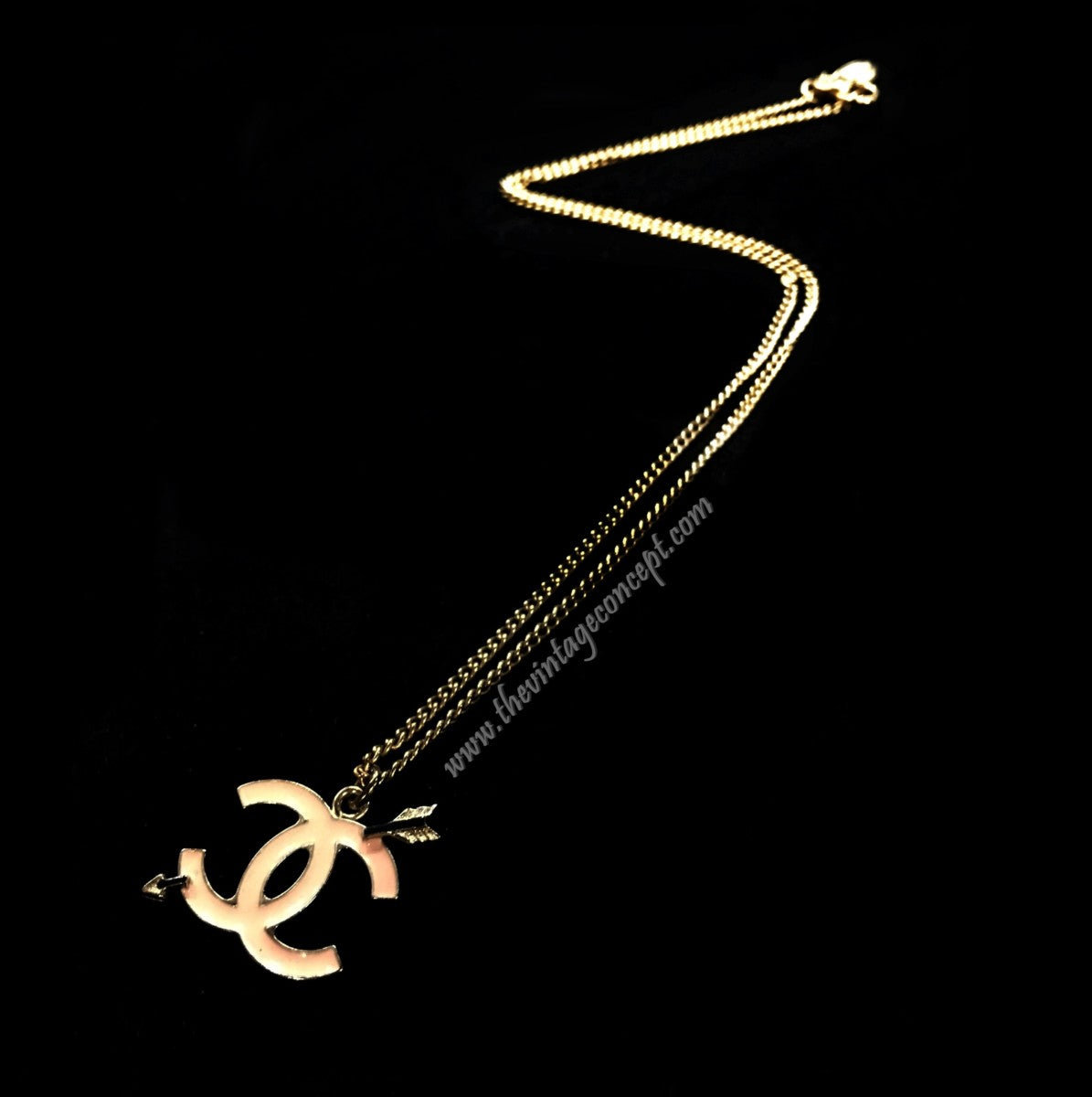 Chanel Pink Arrow Necklace (SOLD)