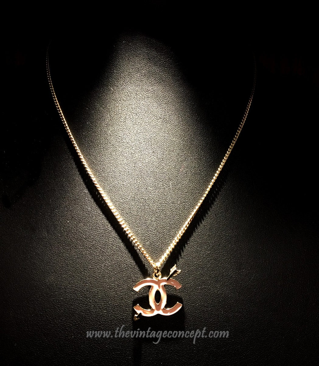 Chanel Pink Arrow Necklace (SOLD)
