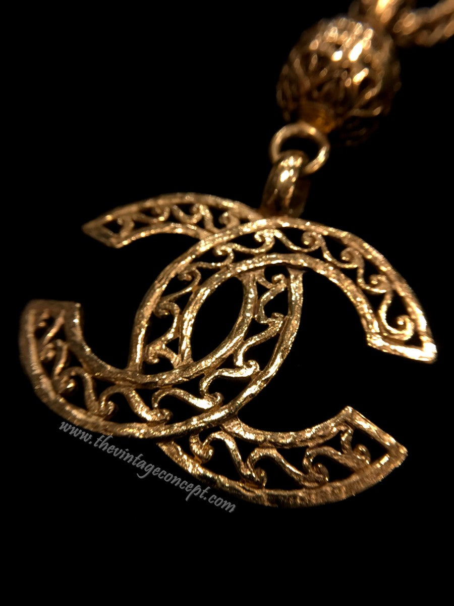 Chanel Big Logo Long Necklace (SOLD)