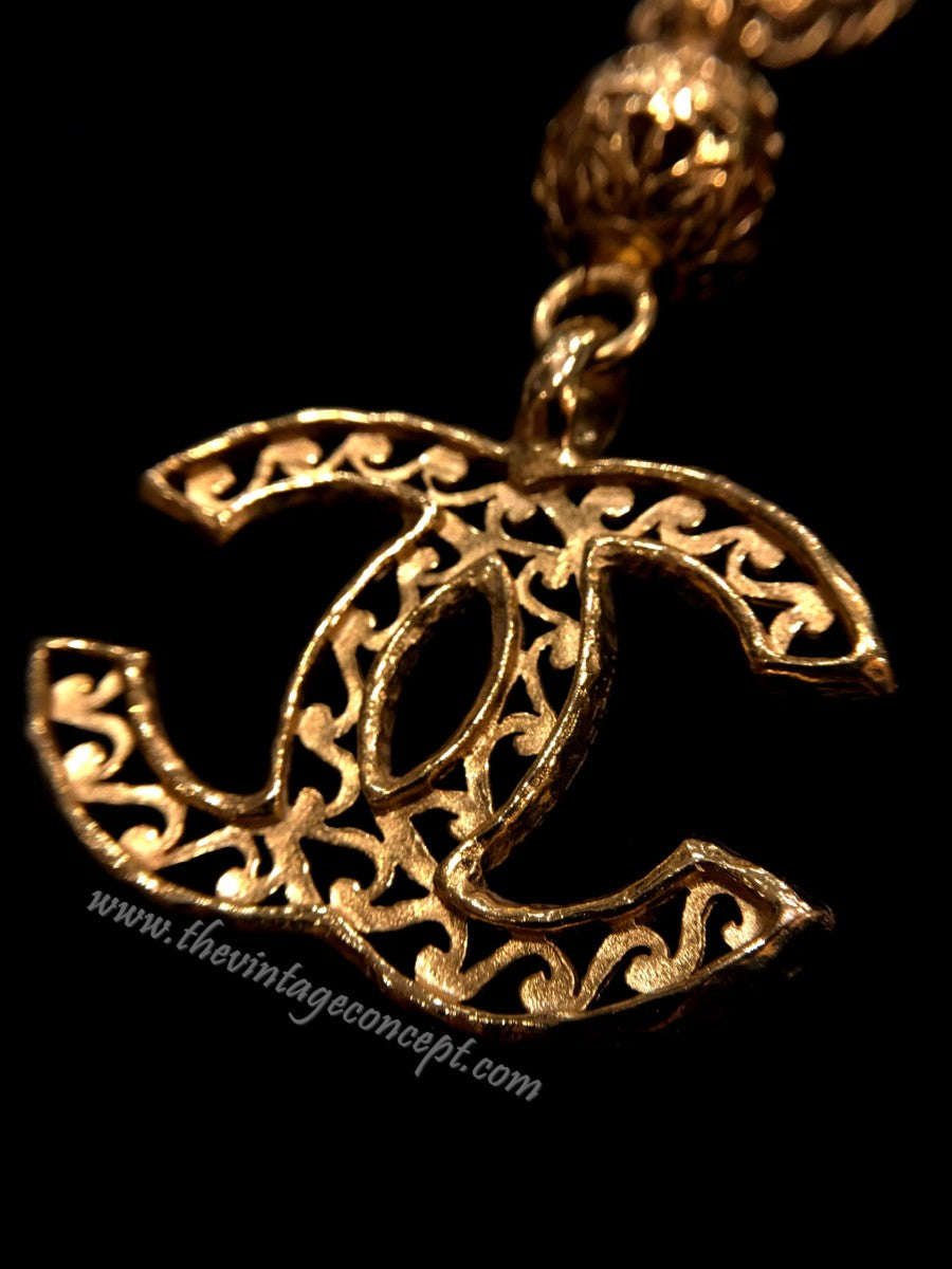 Chanel Big Logo Long Necklace (SOLD)