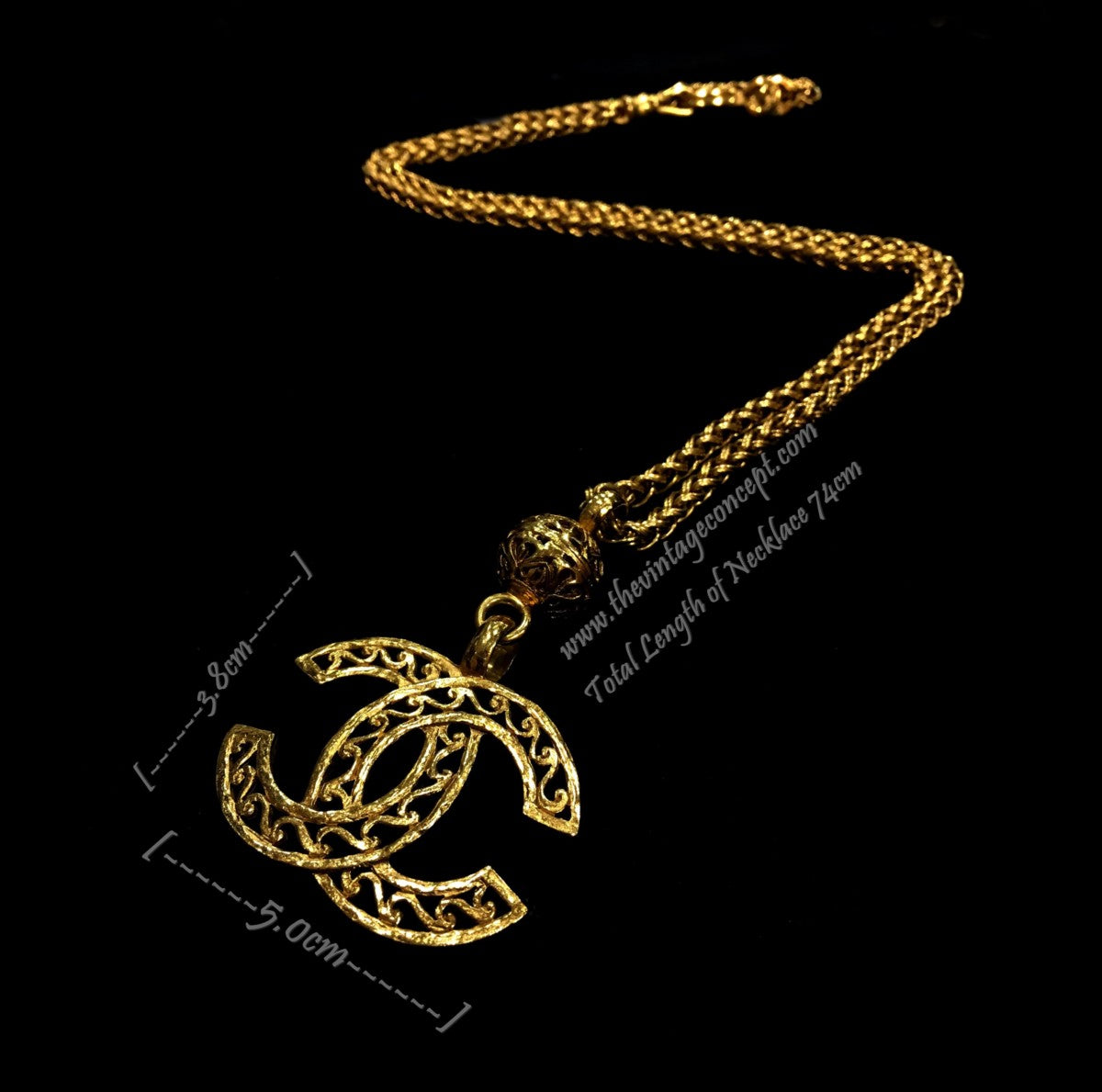 Chanel Big Logo Long Necklace (SOLD)