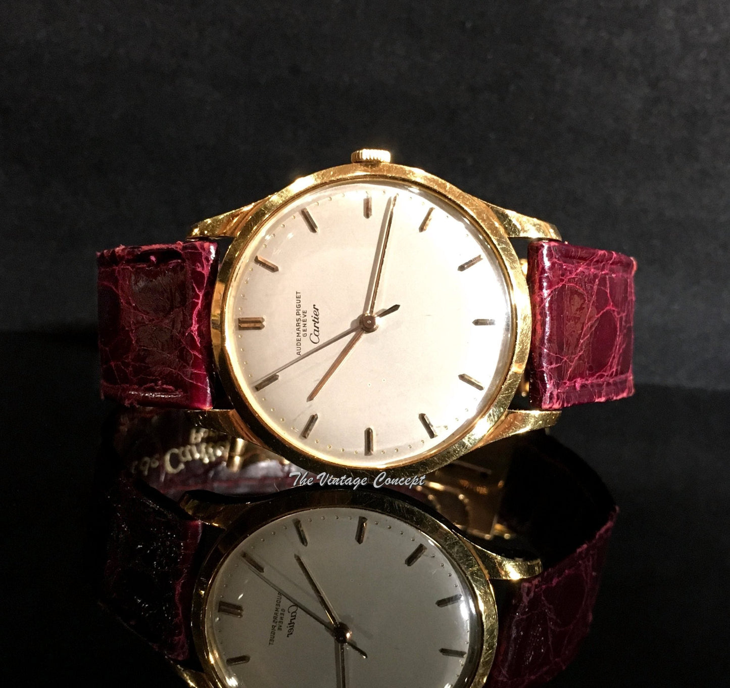 Vintage 18K YG AP Audemars Piguet Double Name Cartier Dress Watch (SOLD)