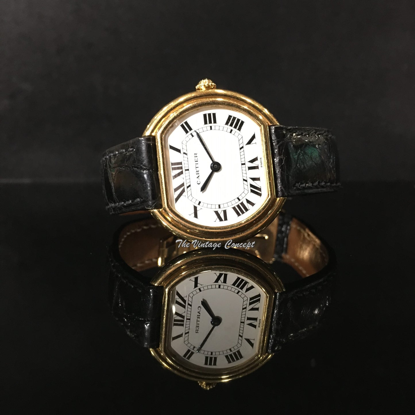 Vintage Cartier 18K YG Ellipse Manual Wind Paris Dial (SOLD)