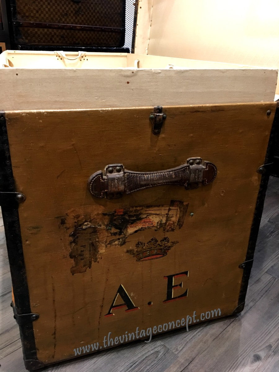 Louis Vuitton Crown Initials" A.E" Trunk