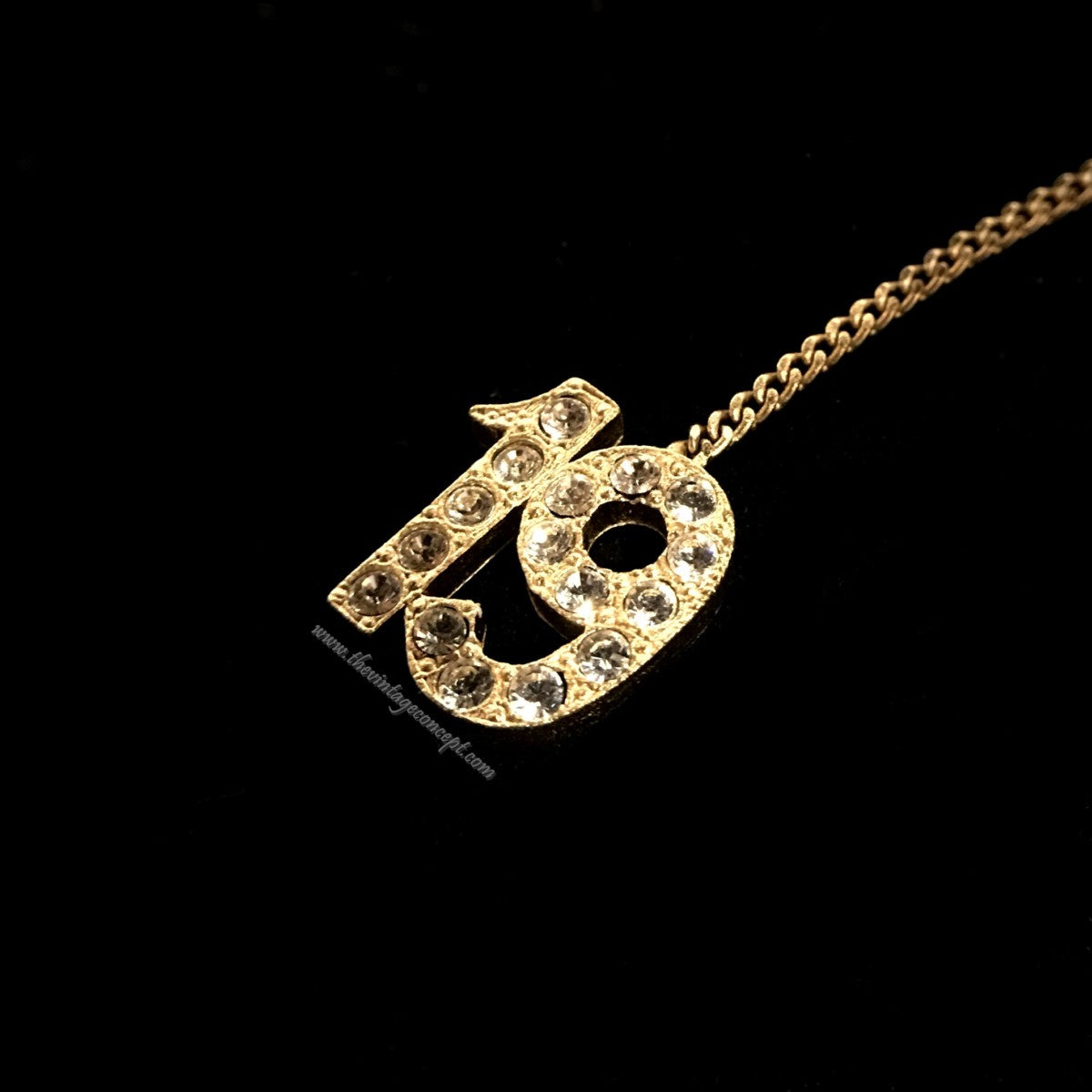 Vintage Chanel Small Logo "5" & "19" Necklace (SOLD)