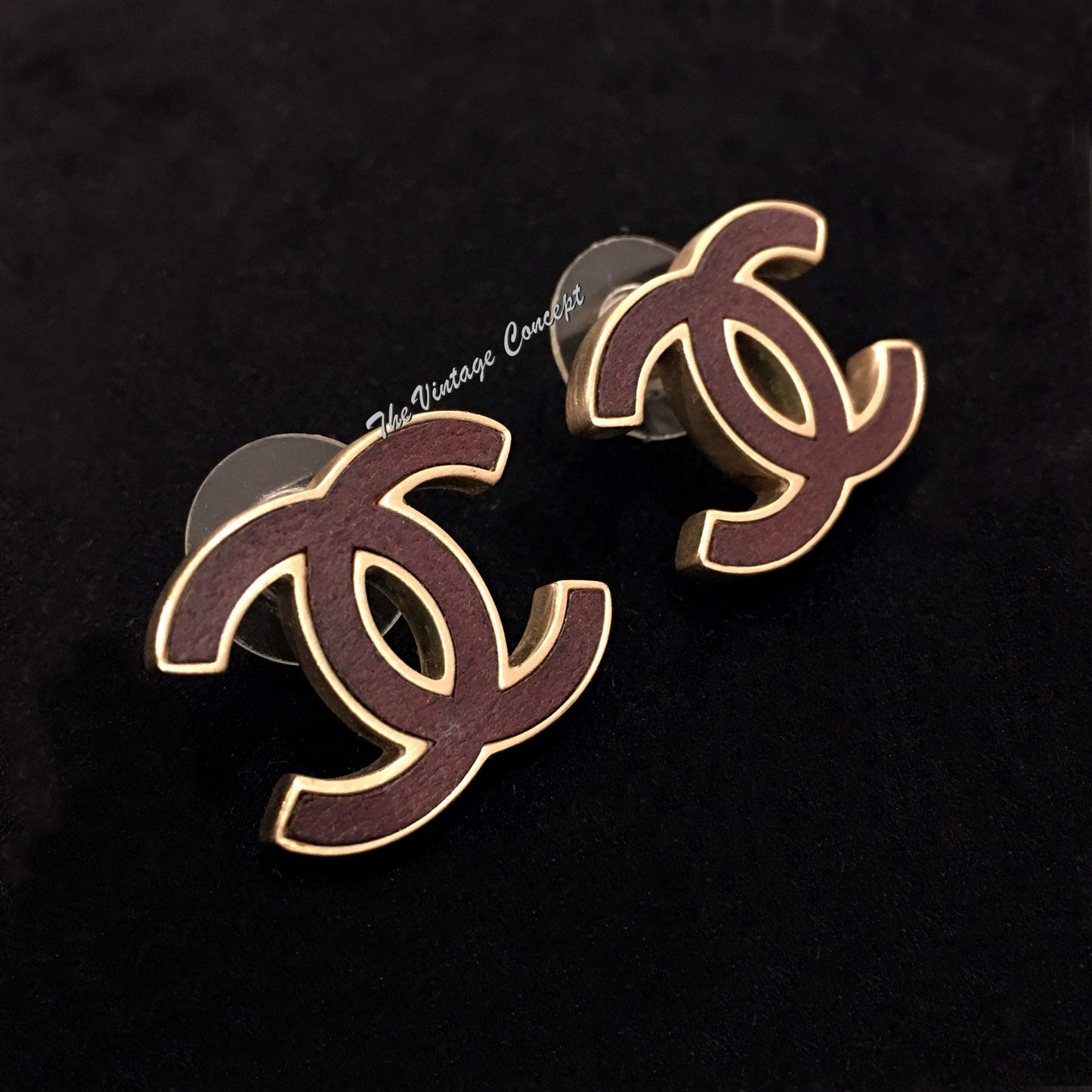 Chanel Steel CC Logo Pieces Earrings B12P