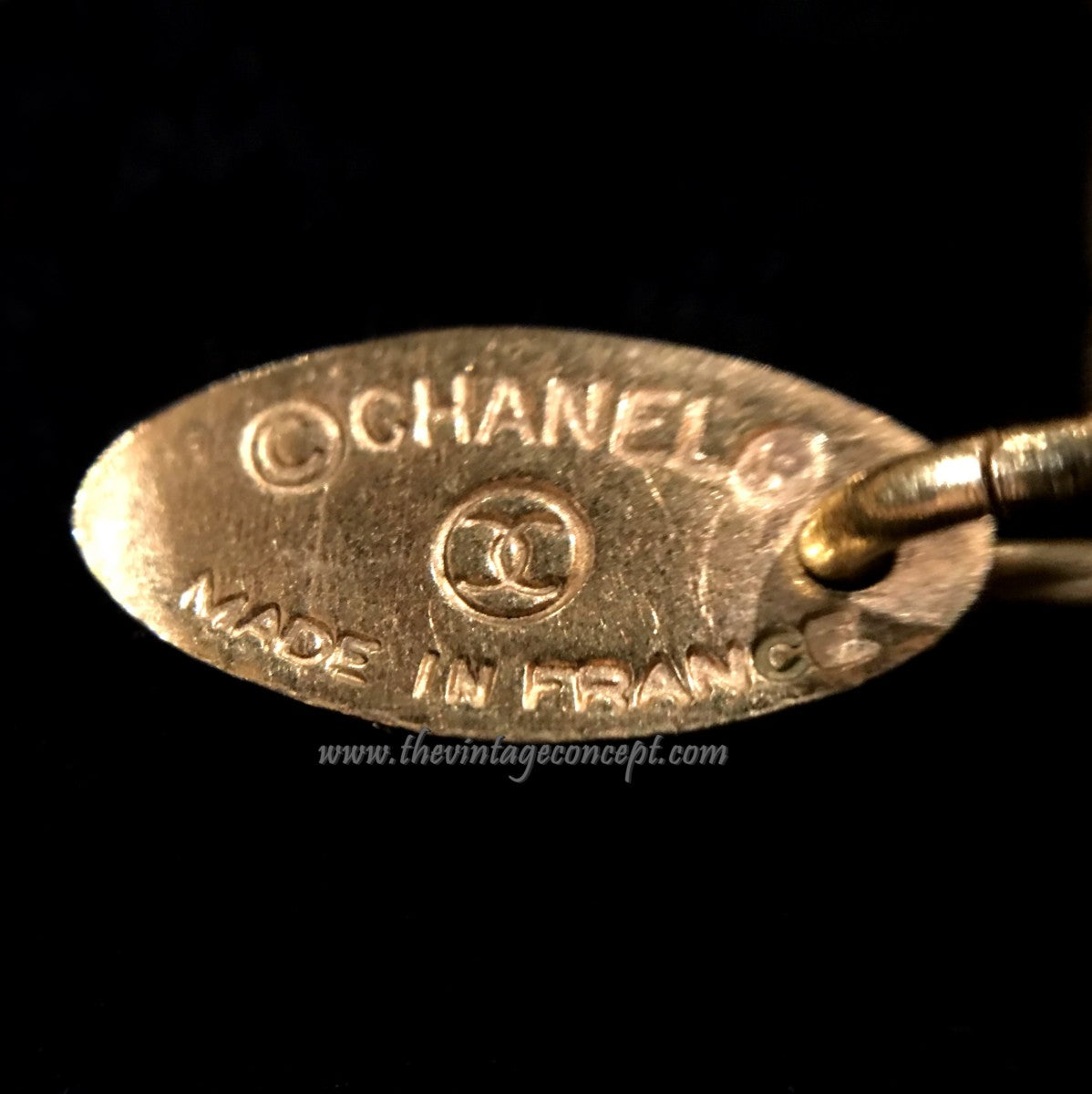 Chanel Logo Octagon Pendant Necklace (SOLD)