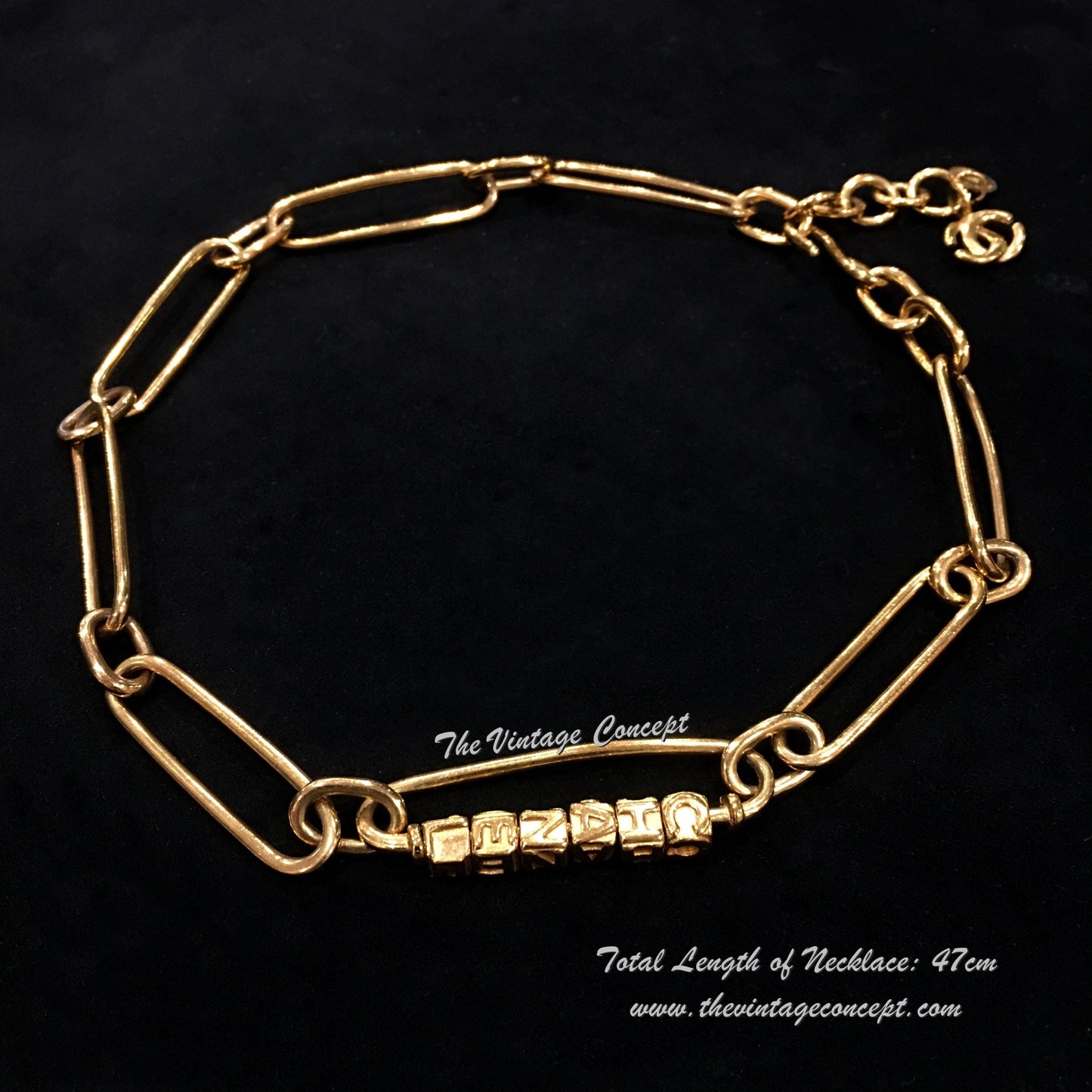 Chanel Gold Tone Unique Chain Necklace 01P (SOLD)