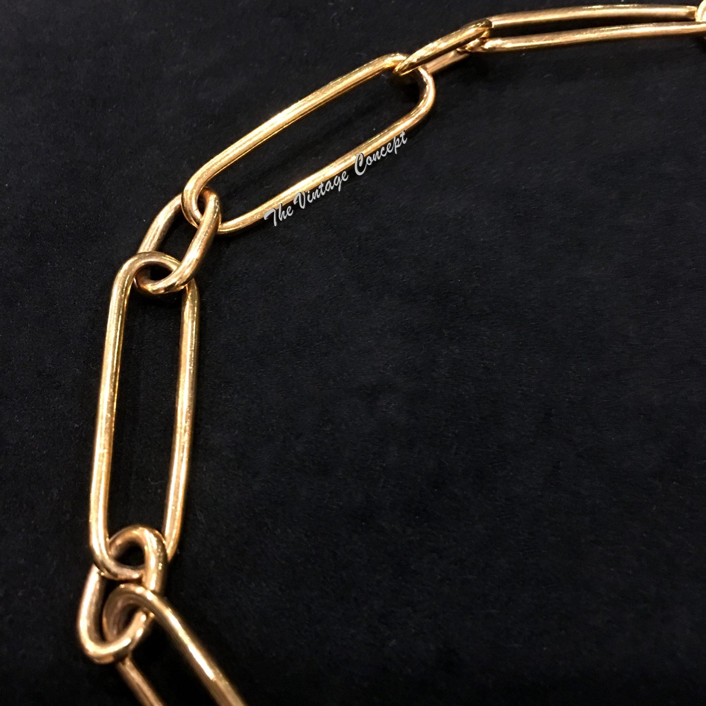 Chanel Gold Tone Unique Chain Necklace 01P (SOLD)