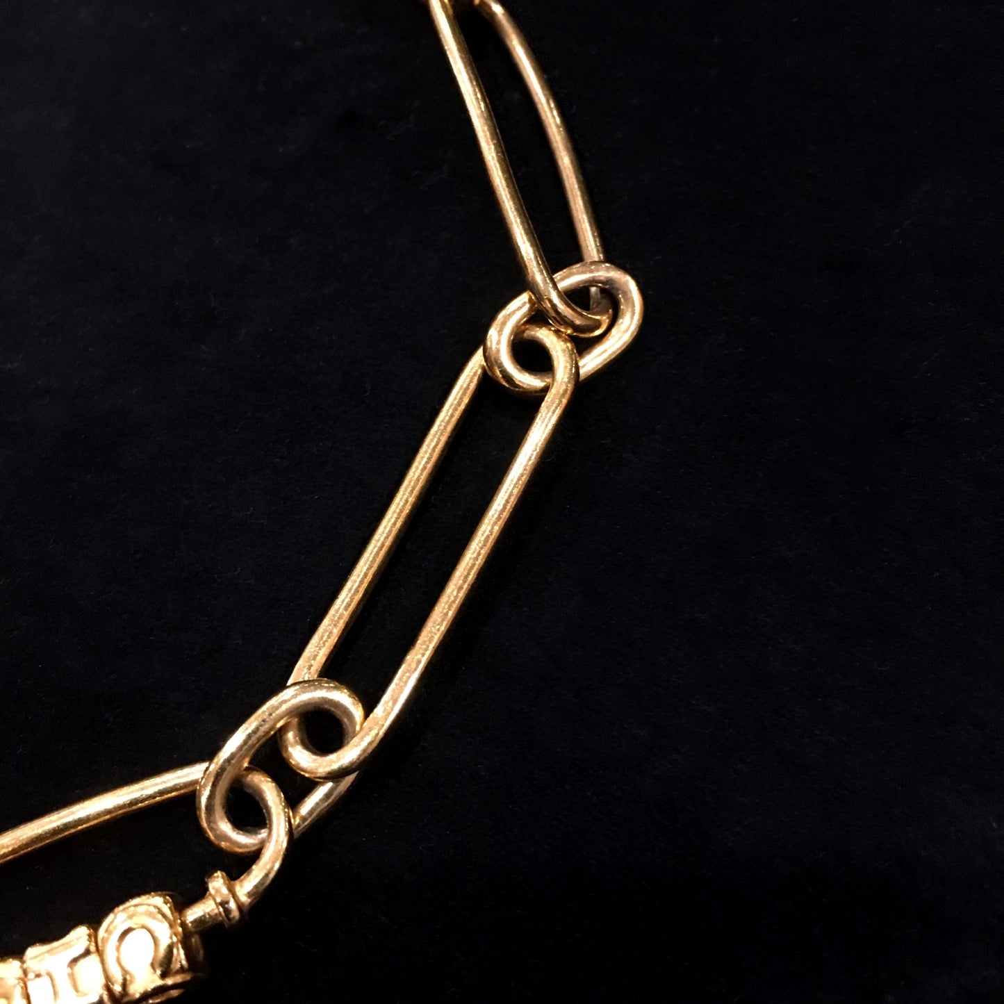 Chanel Gold Tone Unique Chain Necklace 01P (SOLD)