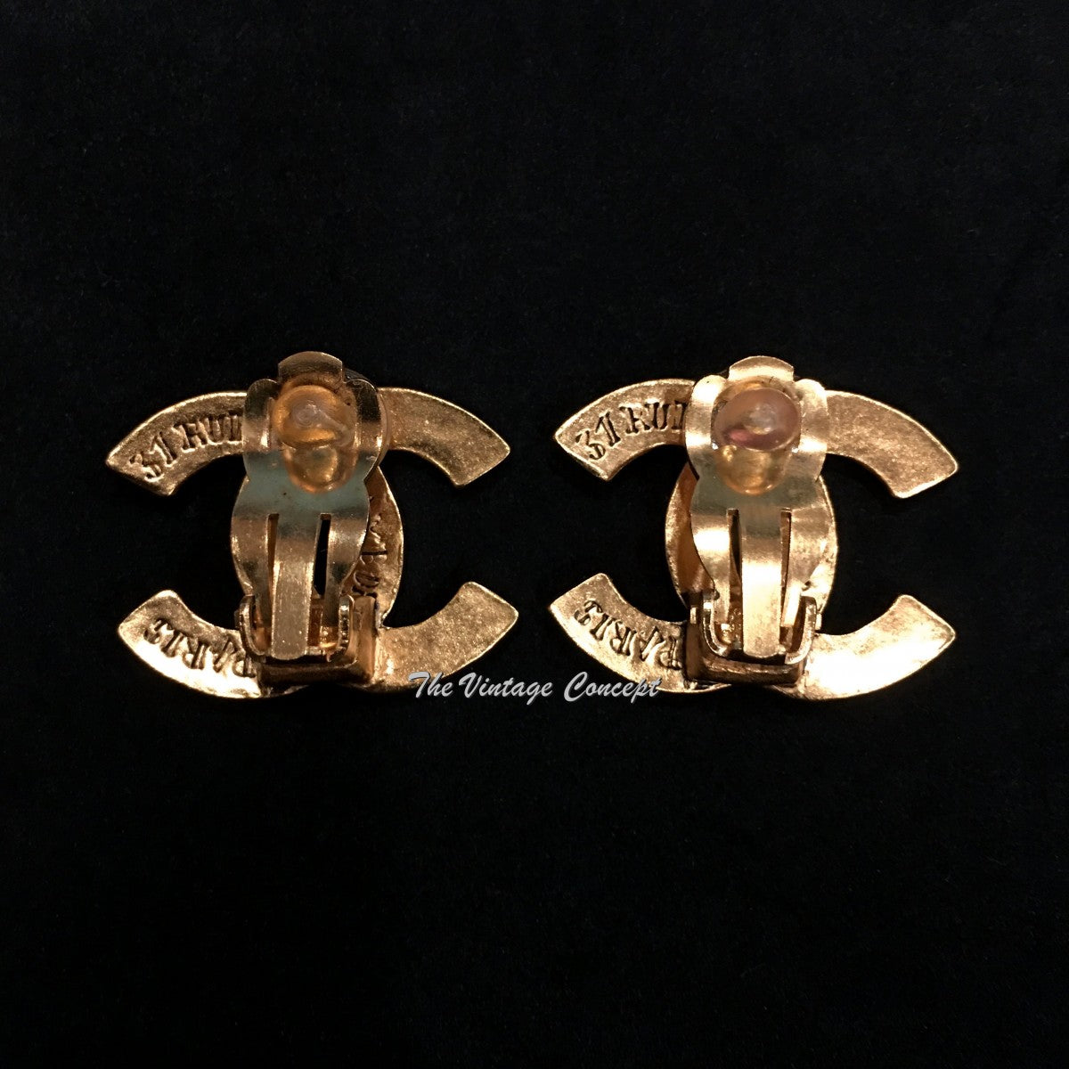 Chanel Gold Tone 31 Rue Cambon Clip Earring 99A (SOLD)