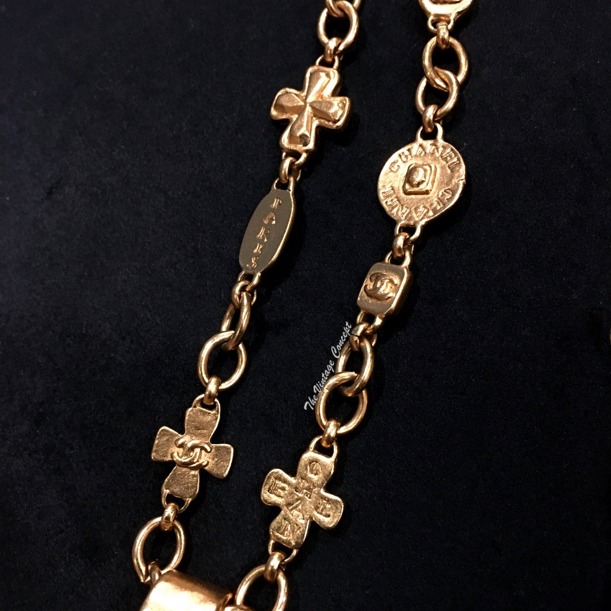 Chanel Gold Tone 31 Rue Cambon Long Necklace 99A (SOLD)