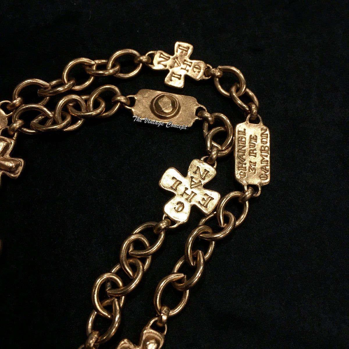 Chanel Gold Tone 31 Rue Cambon Long Necklace 99A (SOLD)