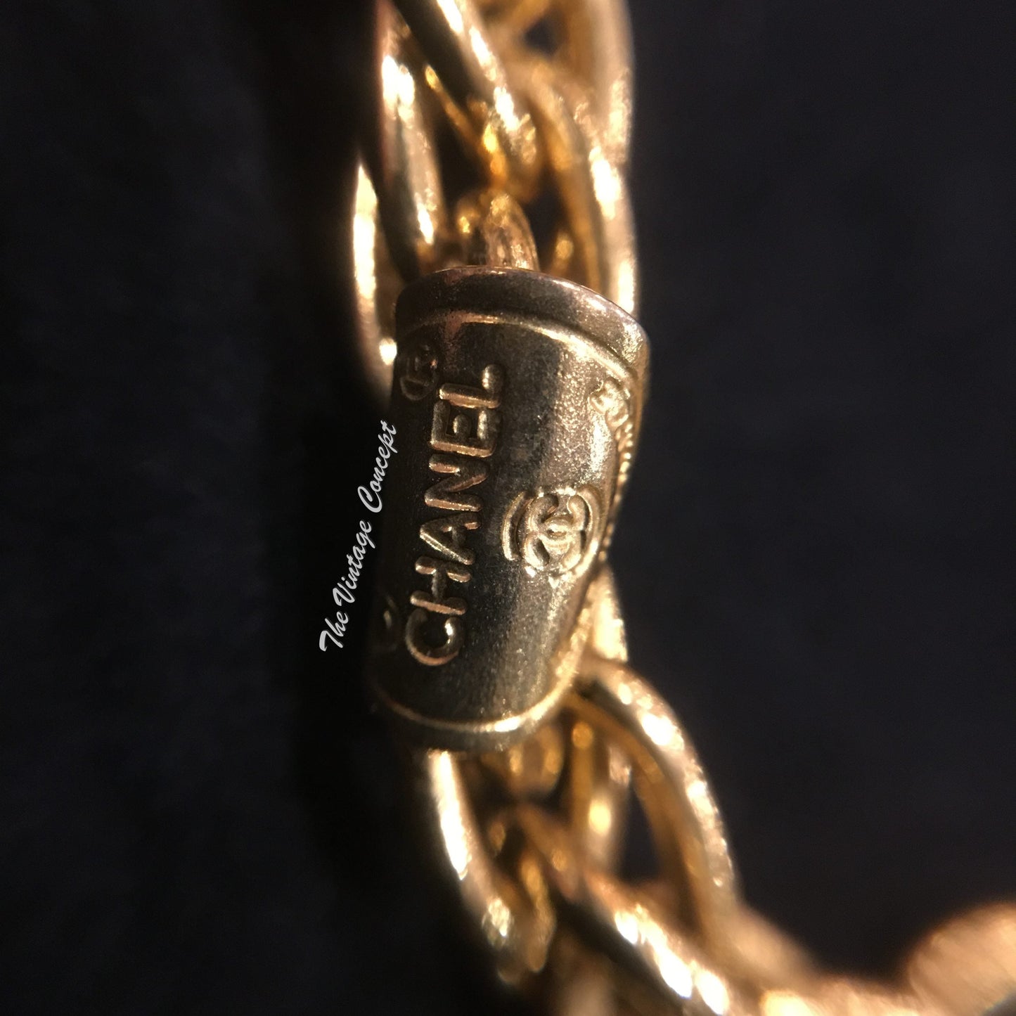 Chanel Gold Tone Heavy Charm Necklace 1980's (SOLD)