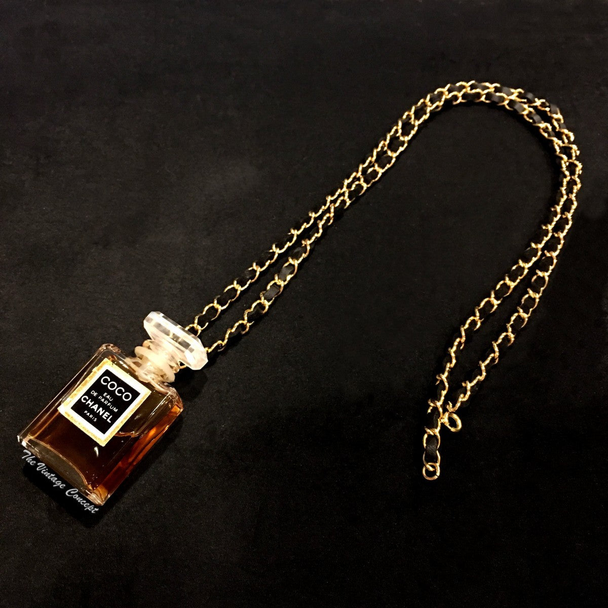 Chanel COCO Perfume Bottle Necklace (SOLD)