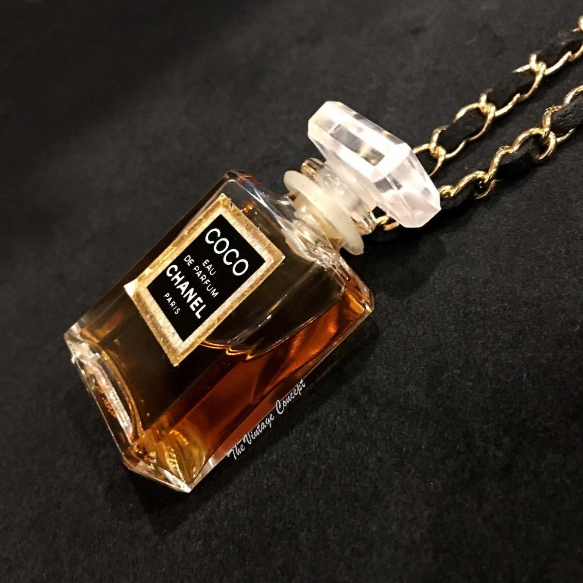 Chanel COCO Perfume Bottle Necklace (SOLD)