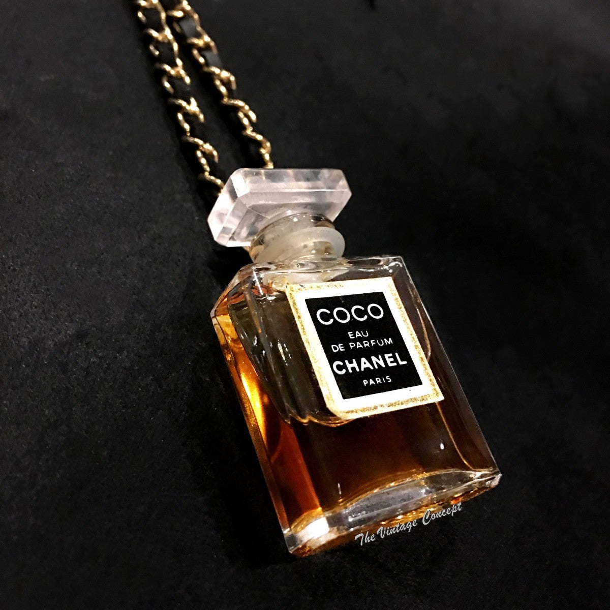 Chanel COCO Perfume Bottle Necklace (SOLD)