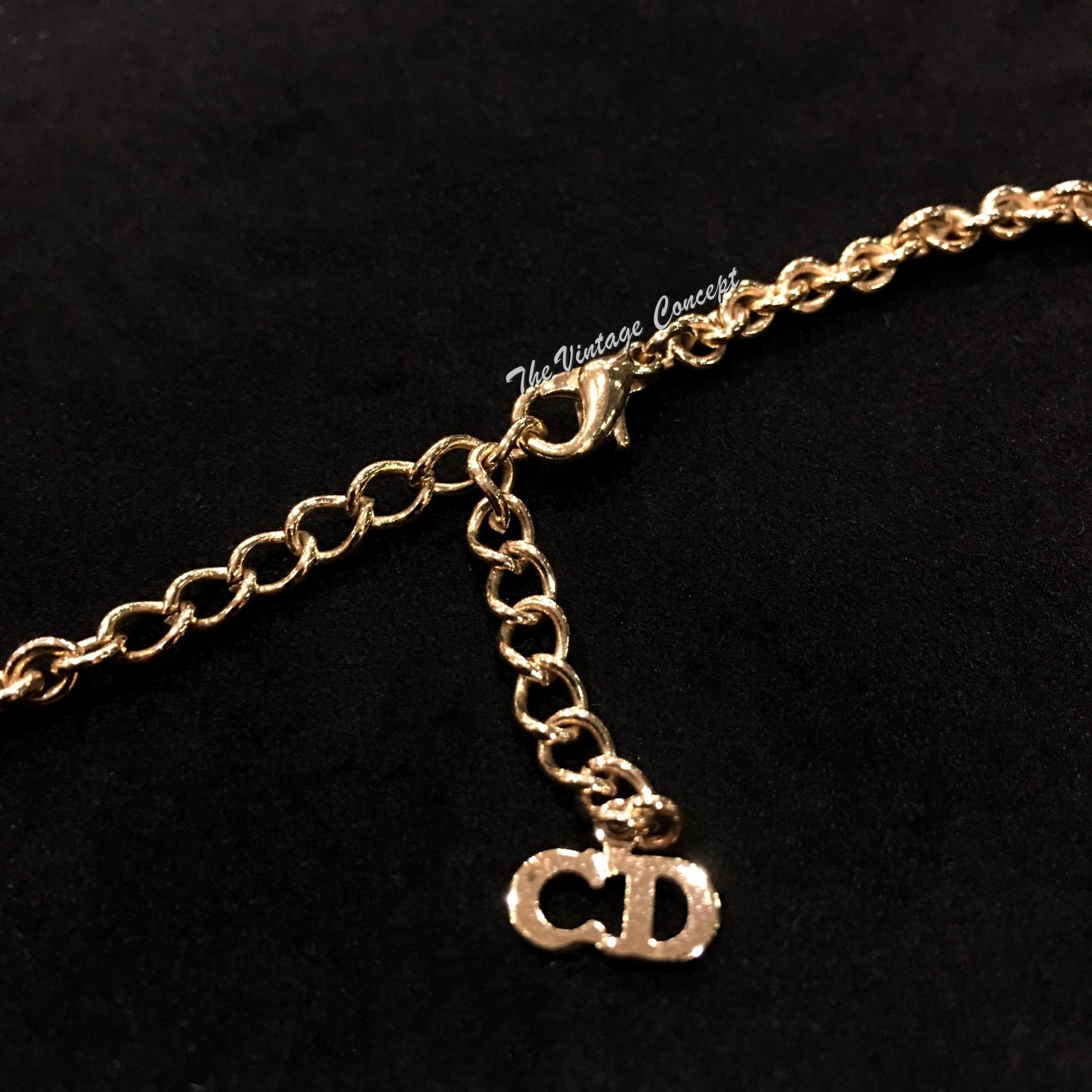 Dior Gold Tone D-I-O-R Necklace  (SOLD)