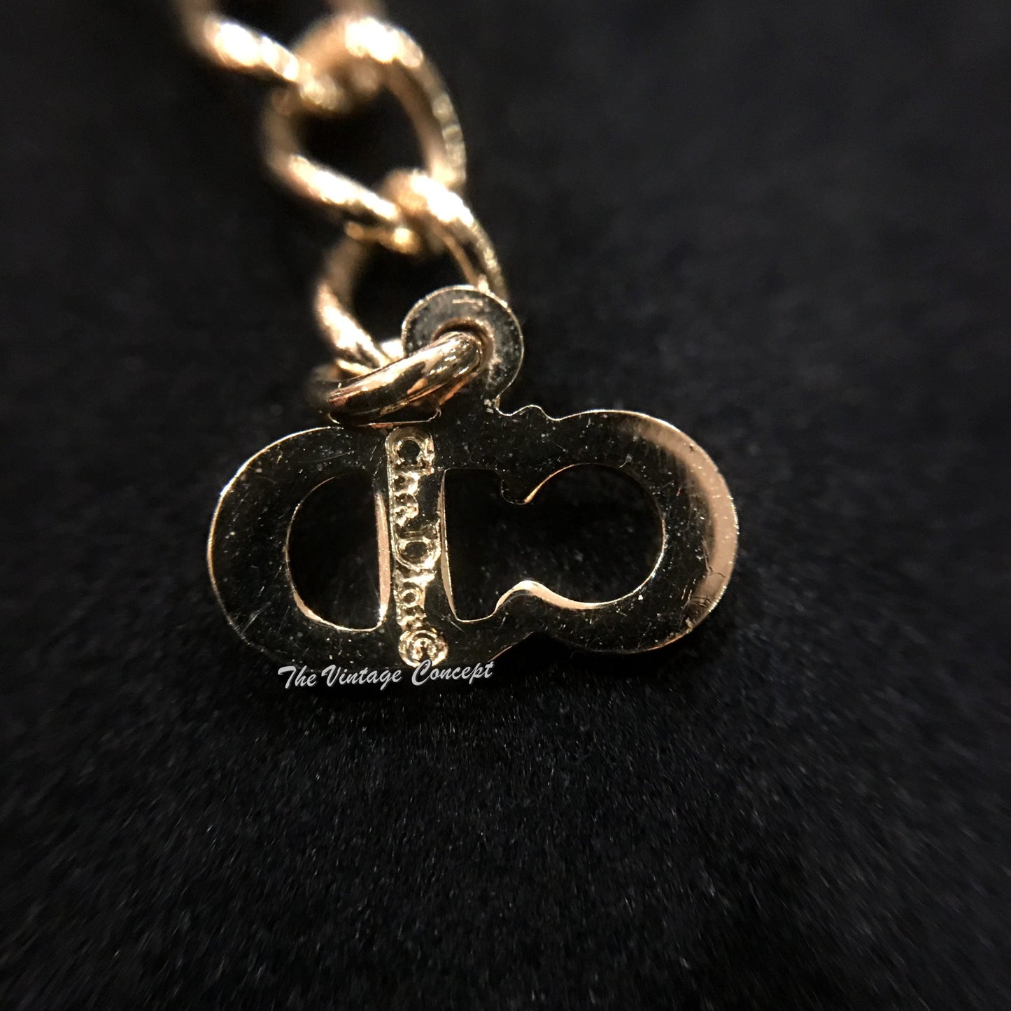 Dior Gold Tone D-I-O-R Necklace  (SOLD)