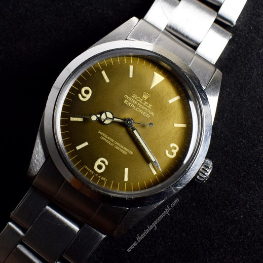 Rolex Explorer Tropical Gilt Dial 1016 with Chronometer Paper (SOLD)