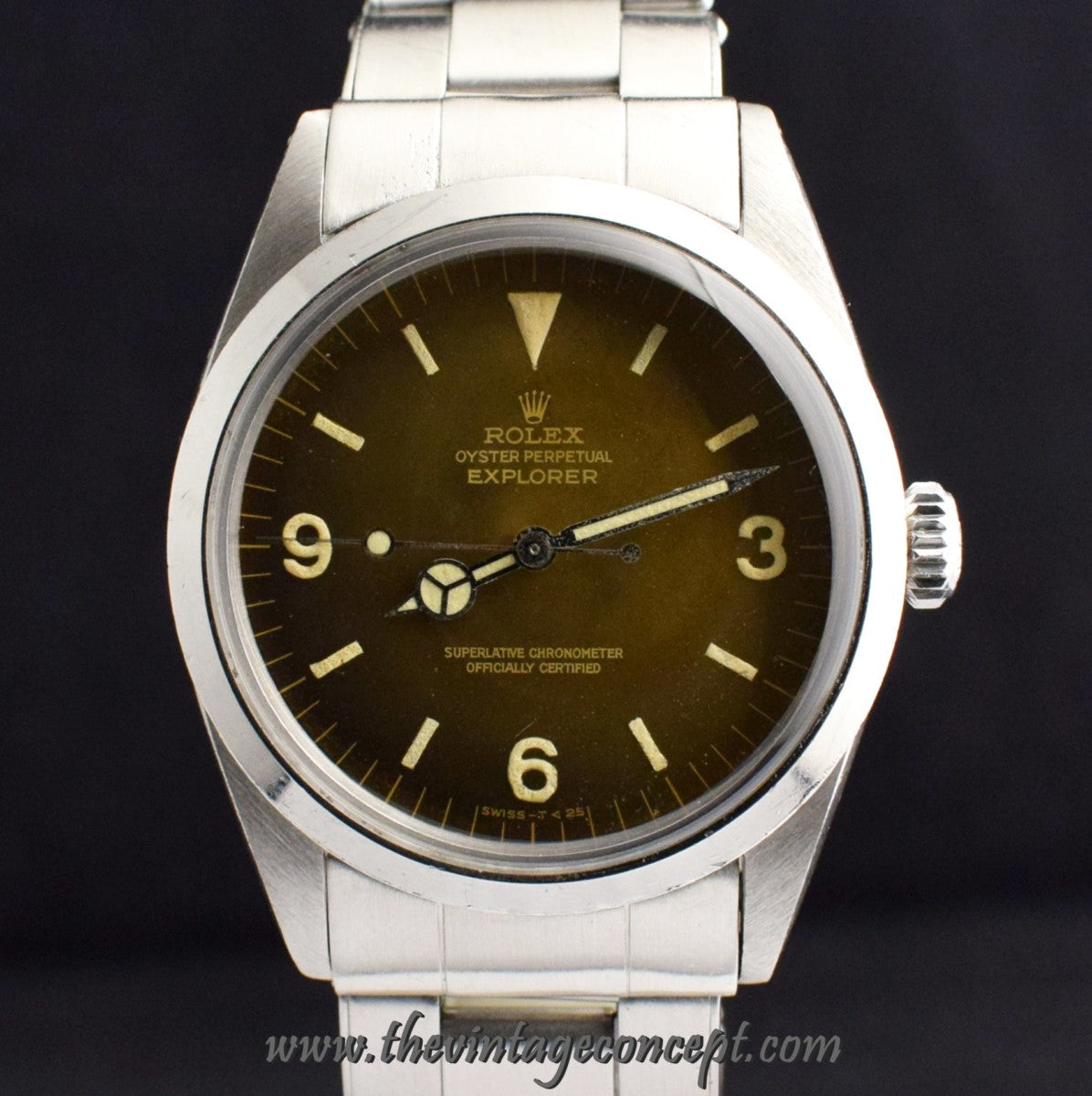 Rolex Explorer Tropical Gilt Dial 1016 with Chronometer Paper (SOLD)