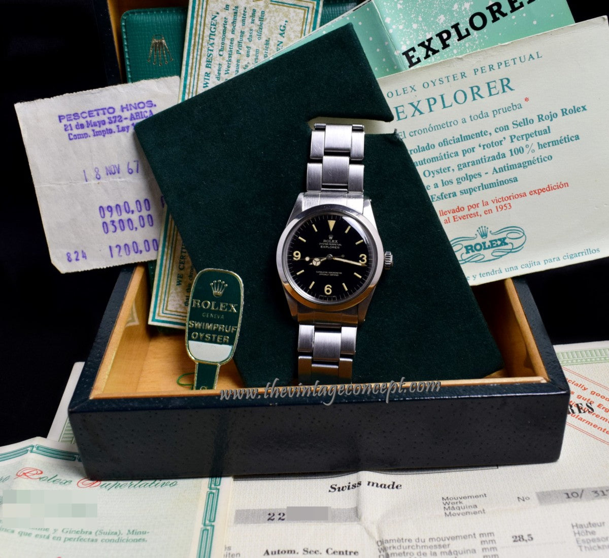 Rolex Explorer Gilt Dial 1016 ( Box Set ) (SOLD)