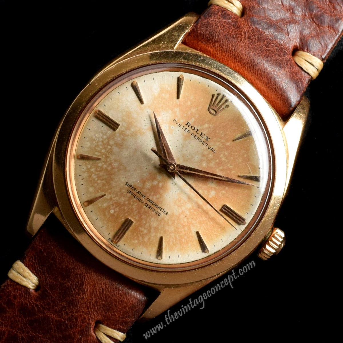 Rolex Oyster Perpetual 18K Rose Gold 1012 (LCF)