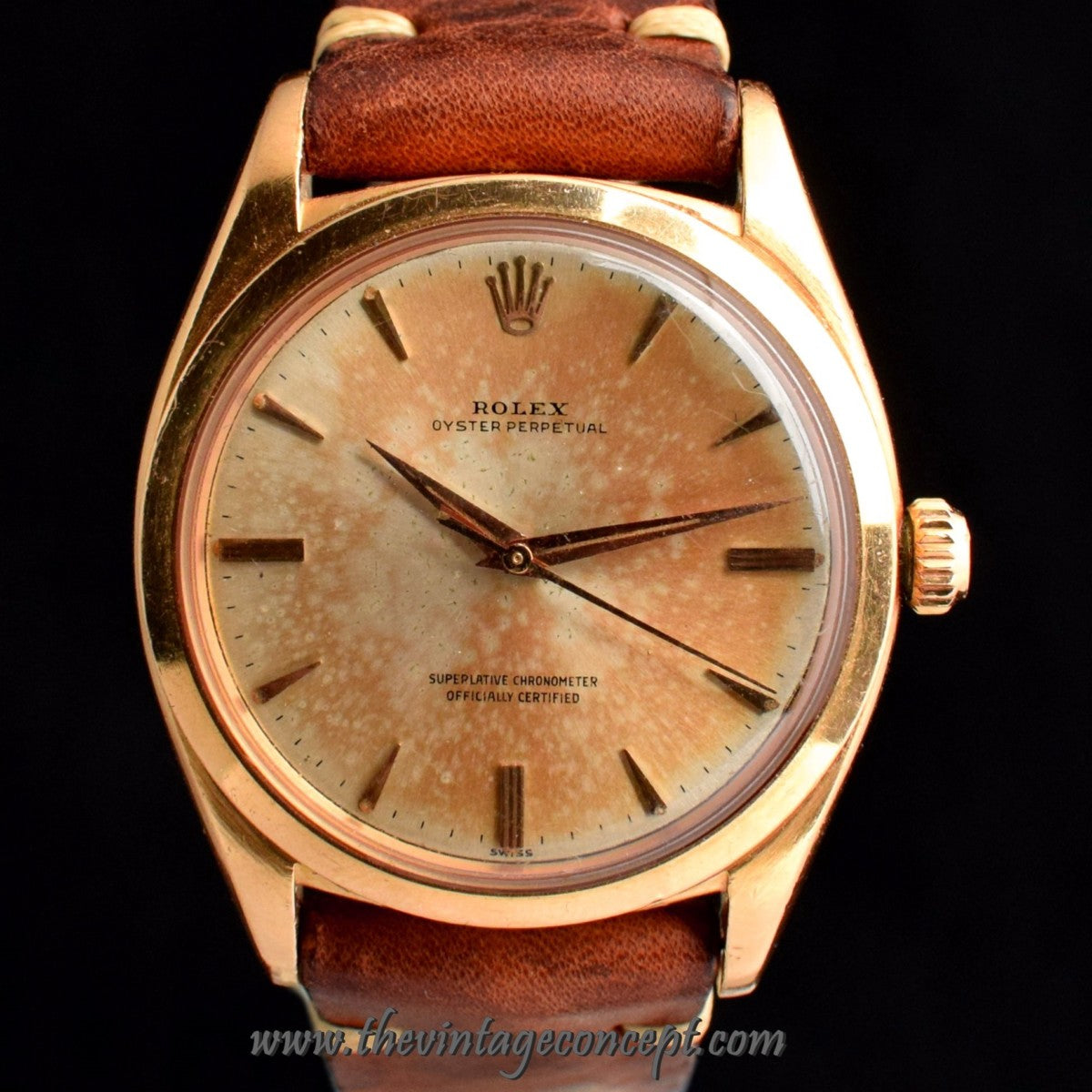 Rolex Oyster Perpetual 18K Rose Gold 1012 (LCF)