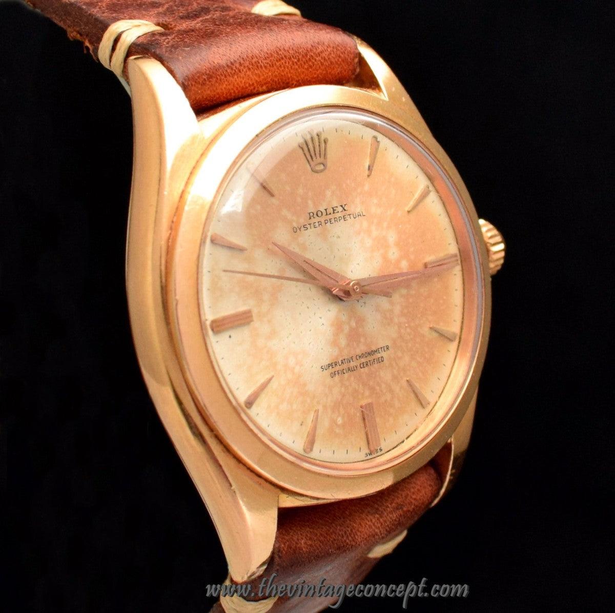 Rolex Oyster Perpetual 18K Rose Gold 1012 (LCF)