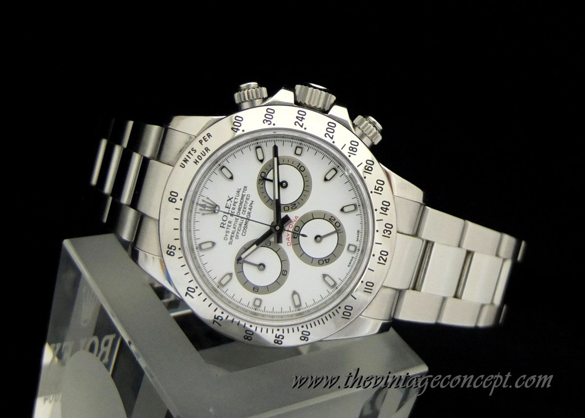 Rolex Daytona Stainless Steel White Dial 116520 (SOLD)