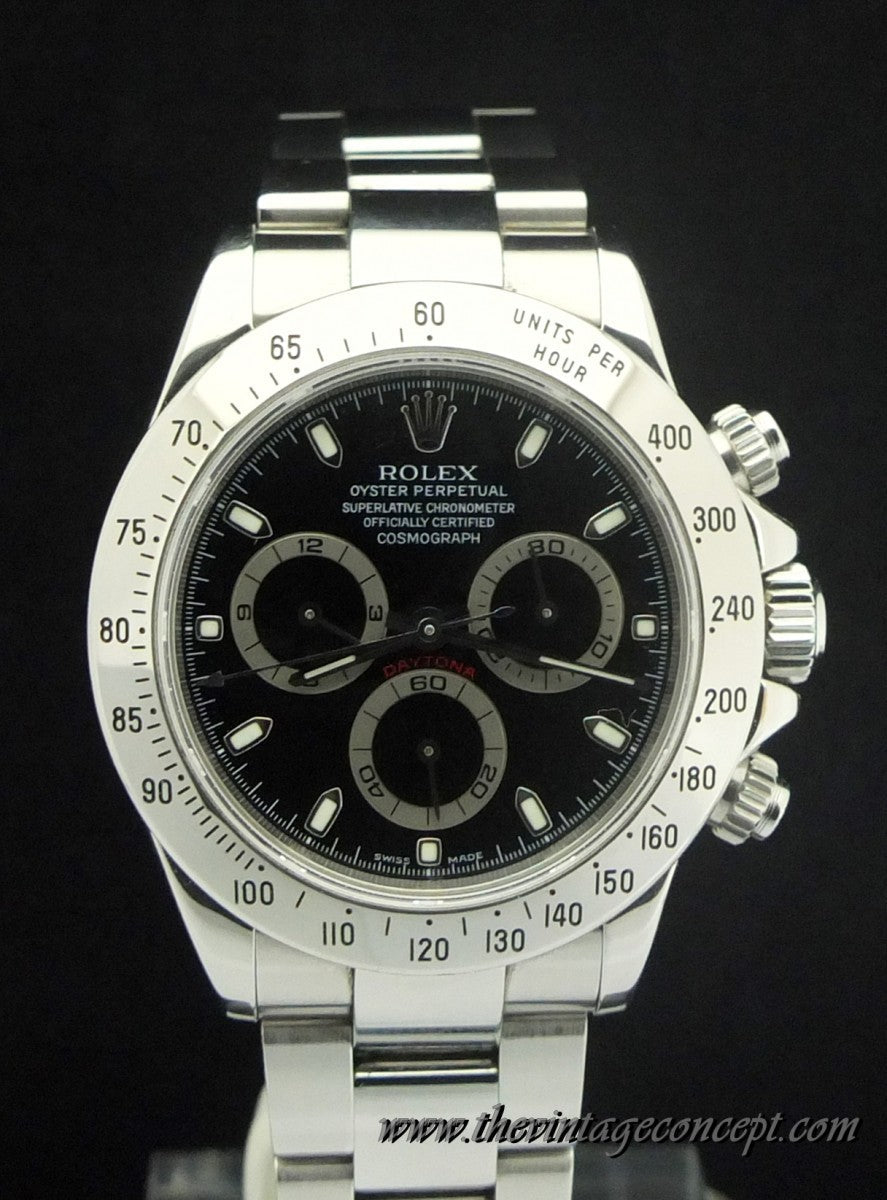 Rolex Daytona Stainless Steel Black Dial 116520 (SOLD)