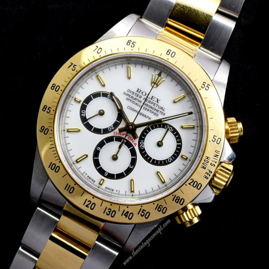 Rolex Daytona Two-Tones Porcelain Dial 16523 (Complete Full Set) (SOLD)