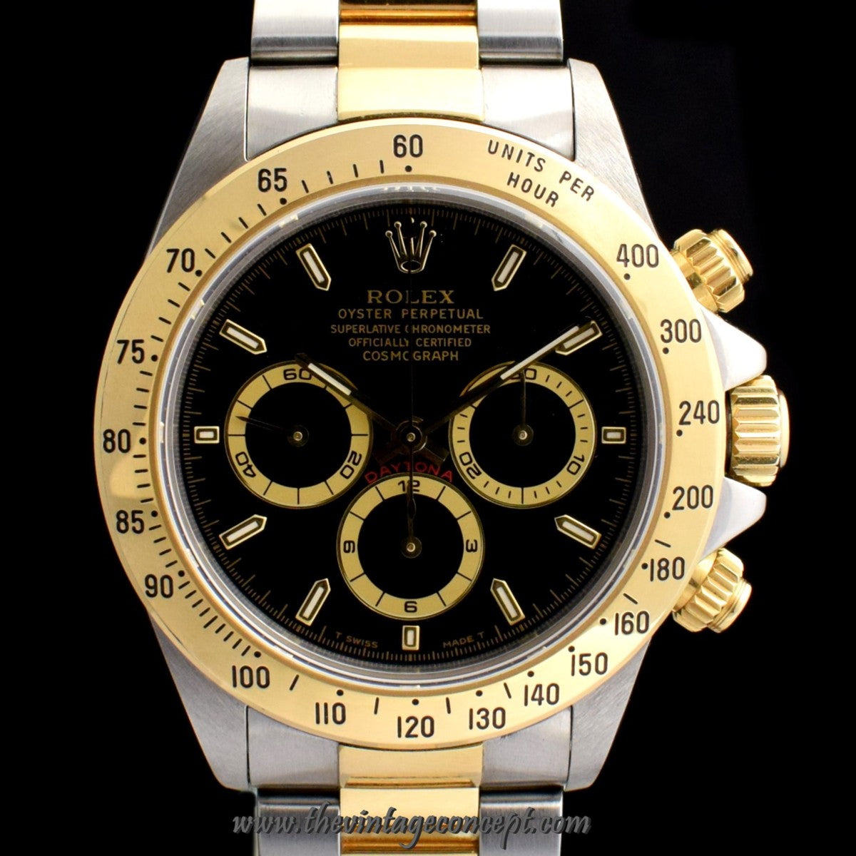 Rolex Daytona Two-Tones Black Dial 16523 (SOLD)