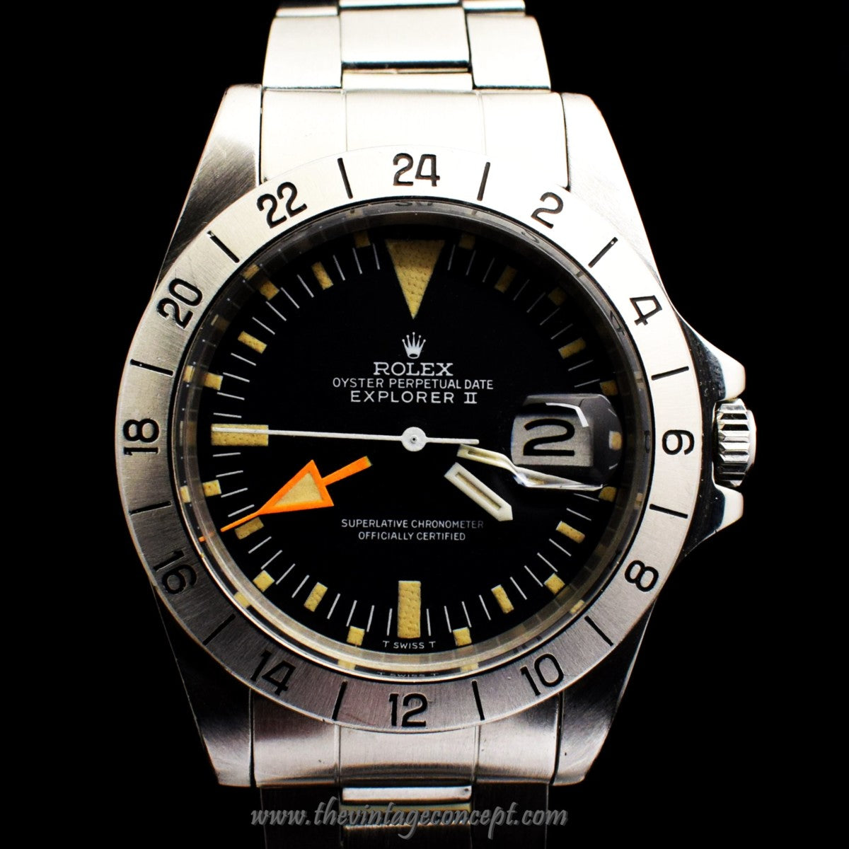 Rolex Explorer II Straight Hand Orange Hand 1655 w/ Paper & Box (SOLD)