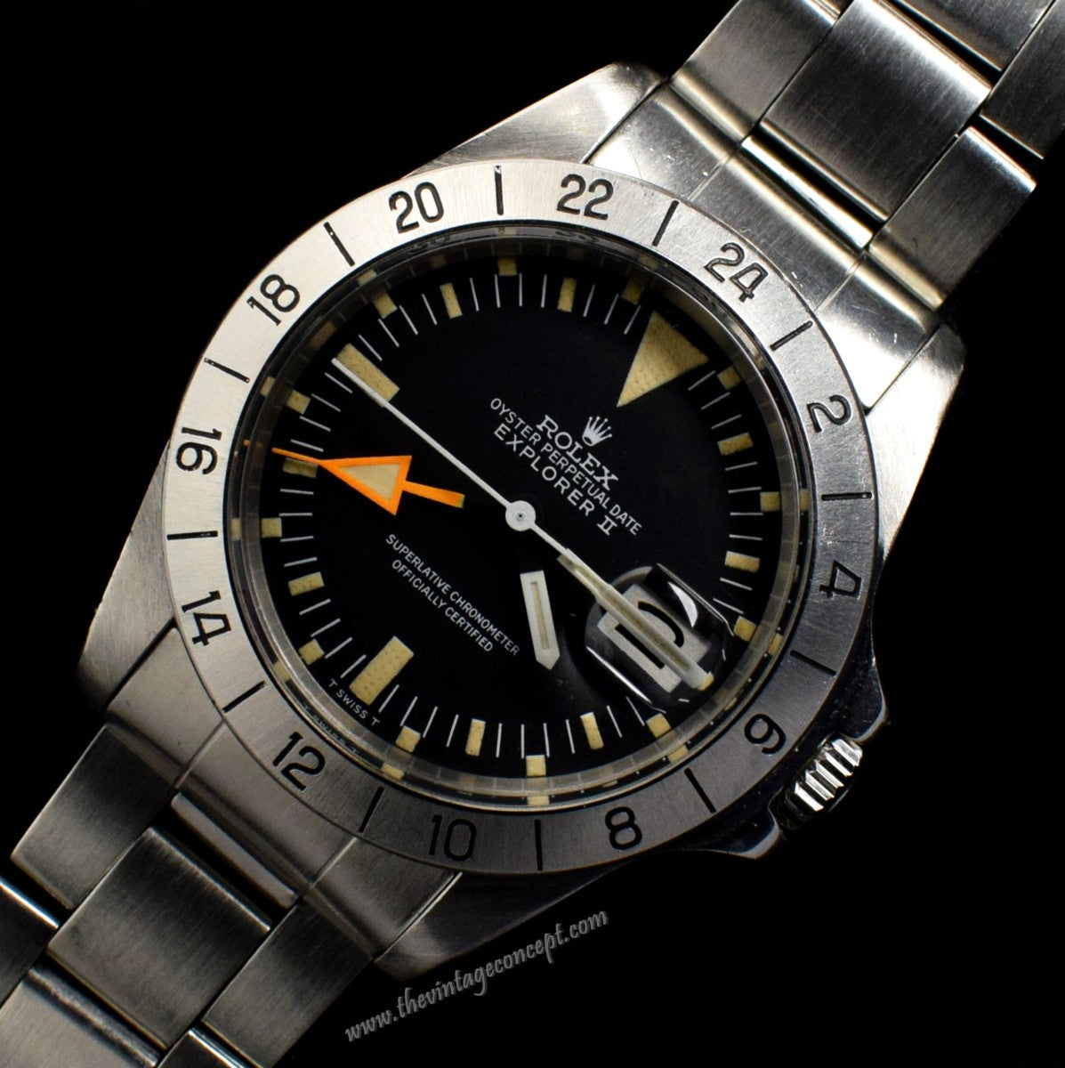 Rolex Explorer II Straight Hand Orange Hand 1655 w/ Paper & Box (SOLD)