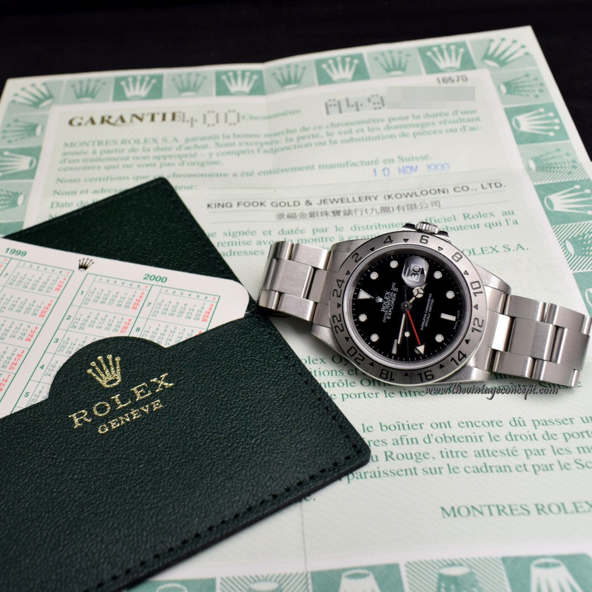 Rolex Explorer II Black Dial 16570 w/ Original Paper  (SOLD)