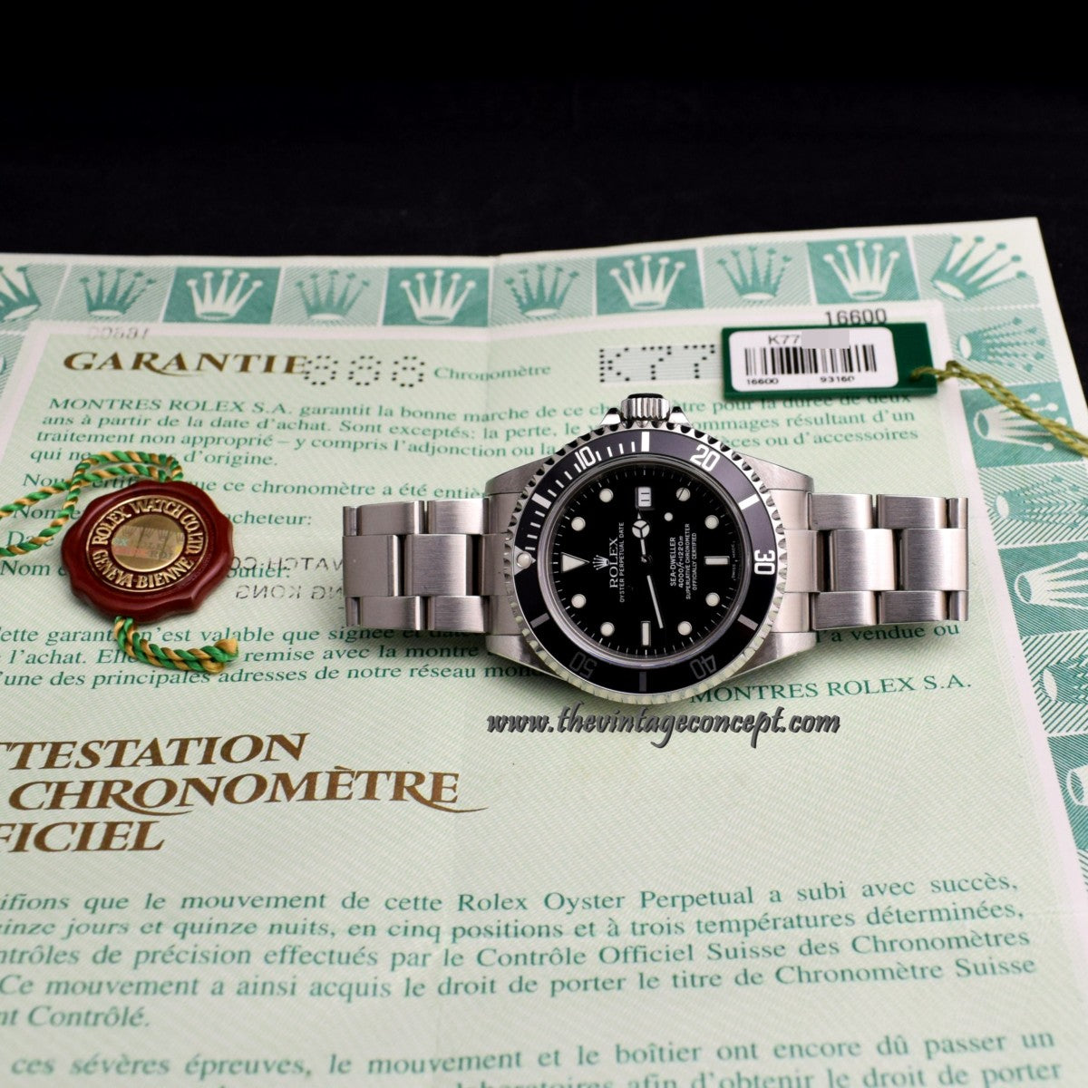 Rolex Sea Dweller 16600 w/ Original Punched Paper 888 (SOLD)